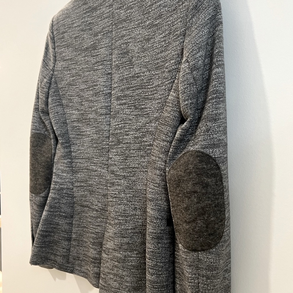 Zara Basic Blazer With Elbow Patches - image 6